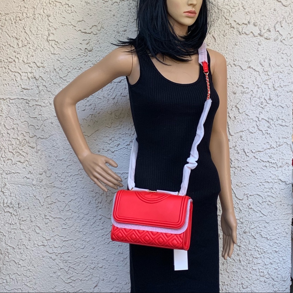 NWT TORY BURCH LARGE FLEMING SATCHEL SHOULDER BAG